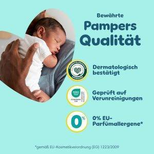 Pampers Premium Protection Größe 2, 240 Windeln, 4kg-8kg, Doppelter Schutz für die Haut und vor Auslaufen