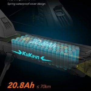 KUKIRIN G2 Master Elektroroller für Erwachsene, 52 V, 20,8 Ah Batterie für 70 km Reichweite & 20 km/h, 500W Motor & Hydraulische Federung, 10 Zoll All-Terrain-Reifen Elektroroller