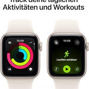 Apple Watch SE 3 GPS + Cellular Smartwatch mit Aluminiumgehäuse in Mitternacht und Sportarmband in Mitternacht (S/M). Fitness‑ und Schlaftracker, Herzfrequenzmesser, Always-On Display Verschiedene Varianten. NEU!