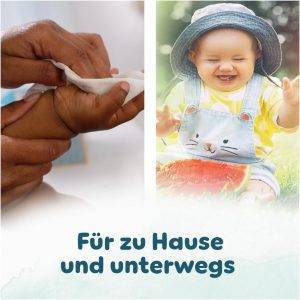 Pampers Harmonie Aqua Feuchttücher 15 Packungen mit jeweils 48 Feuchttüchern - 720 Feuchttücher, die helfen, den natürlichen pH-Wert der Haut wiederherzustellen, leichte Lotion mit 99% Wasser