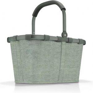 reisenthel carrybag frame twist sage – Stabiler Einkaufskorb mit viel Stauraum und praktischer Innentasche – Elegantes und wasserabweisendes Design
