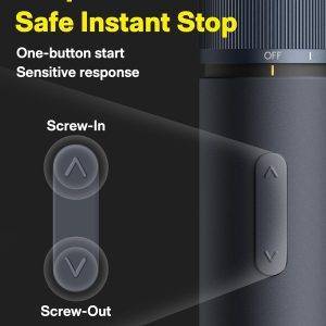 HOTO Elektroschrauber Wiederaufladbar, 3.6V Akkuschrauber Set USB-C, 3 Drehmomenteinstellungen, 1500mAh Akku, LED-Licht & 12 S2 Metallbits für Möbel/Elektrische Reparaturen