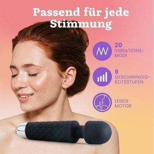 Vibrator für Frauen - Leises & Leistungsstark mit 20 Vibrationsmodi & 8 Geschwindigkeitsstufen, Duschfeste Vibration für Frauen, Sex Toys von Oliver James (Pastellrosa)