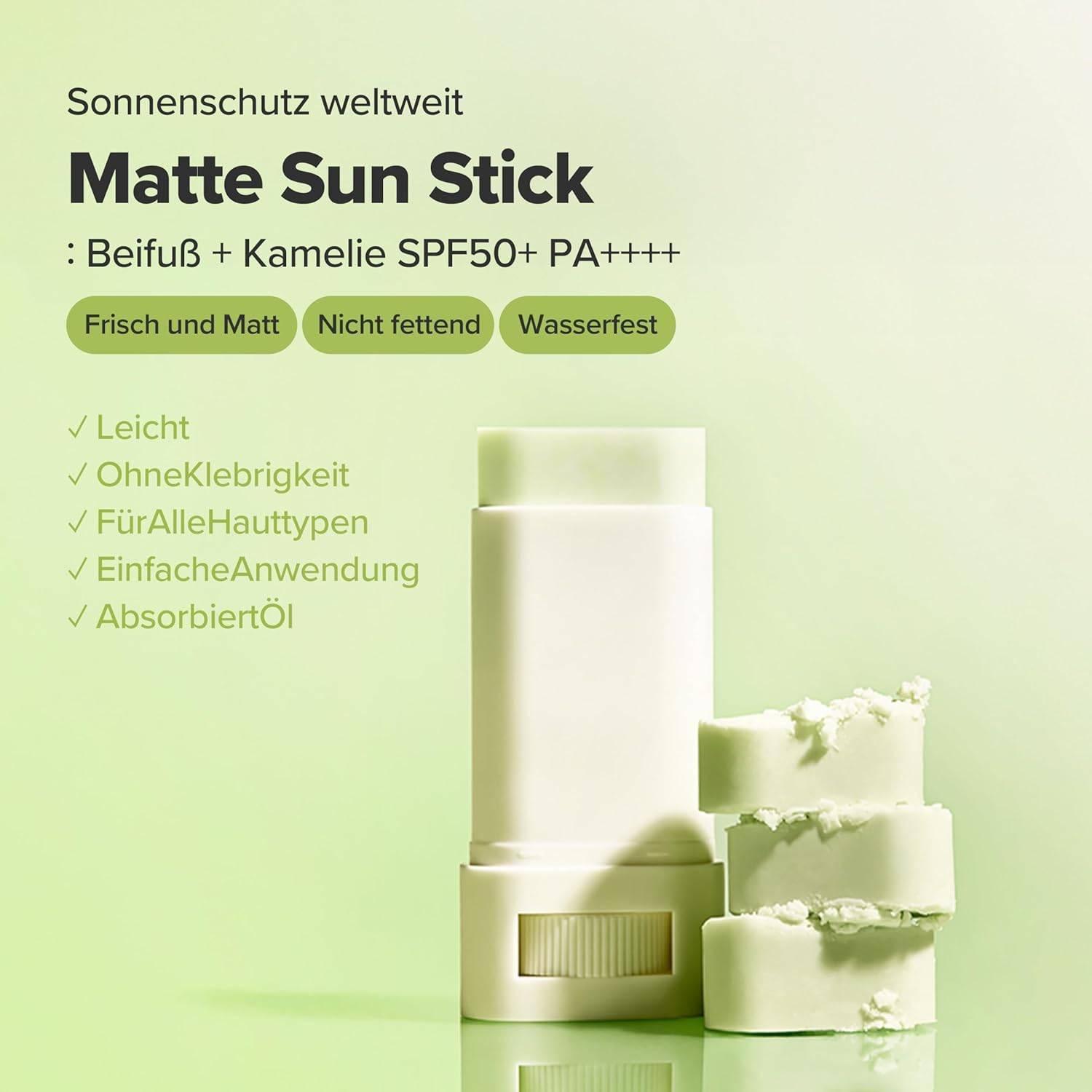 Beauty of Joseon Matte sun stick : Mugwort+Camelia(18g, 0.63fl.oz) – Bild 2