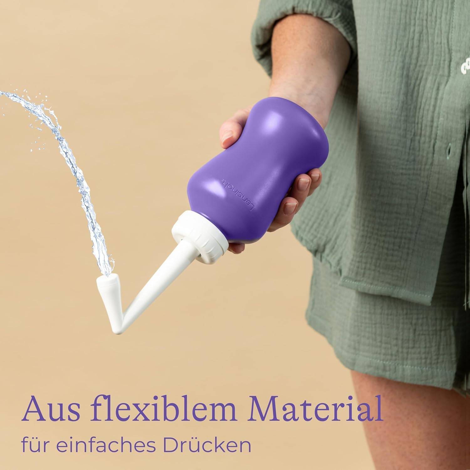 Lansinoh Intim-Dusche - 360 ml - sanfte und hygienische Reinigung – Bild 3
