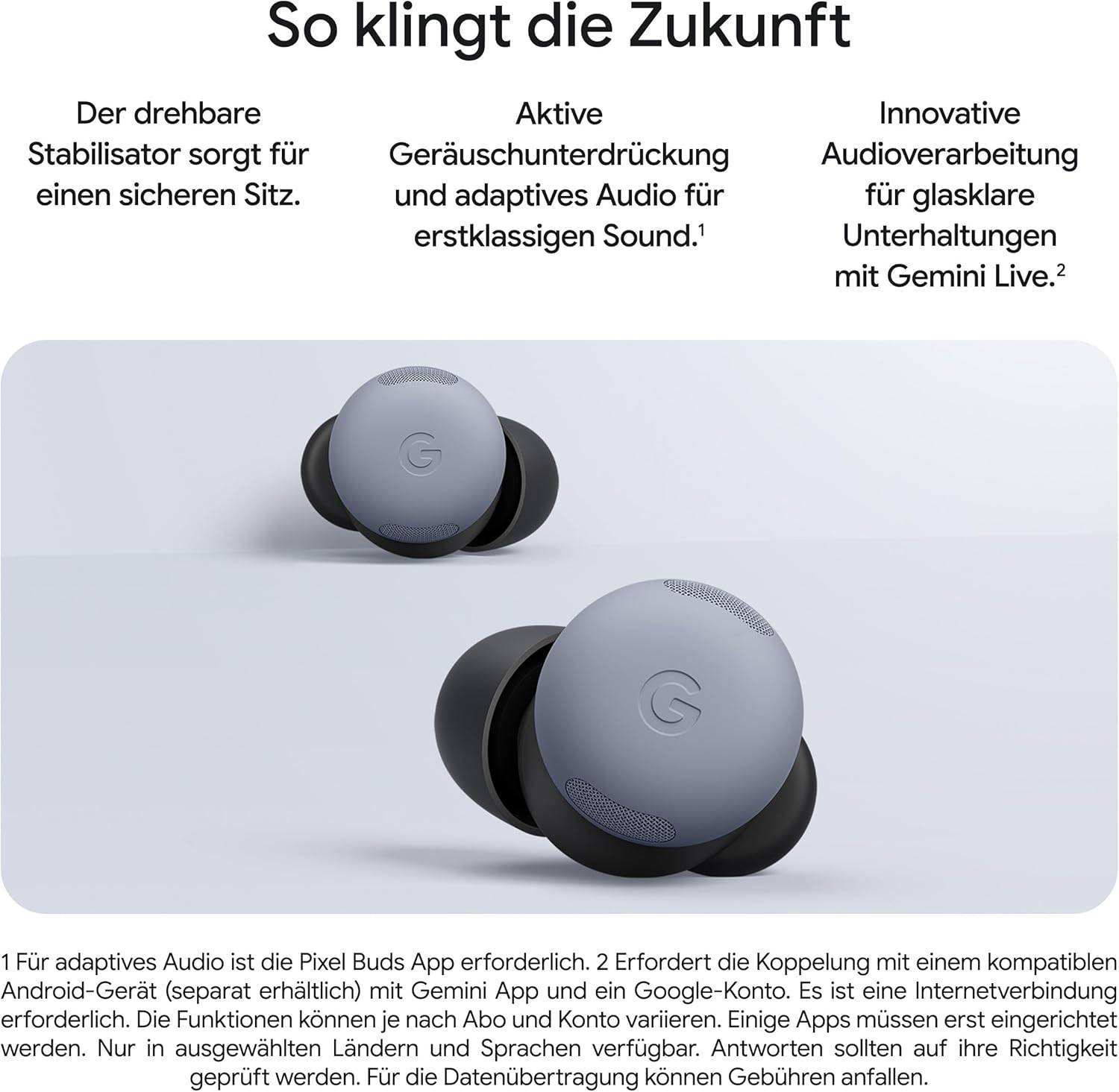 Google Pixel Buds Pro 2 - Wireless Earbuds with Active Noise Cancellation – Bluetooth Headphones - Porcelain – Bild 2