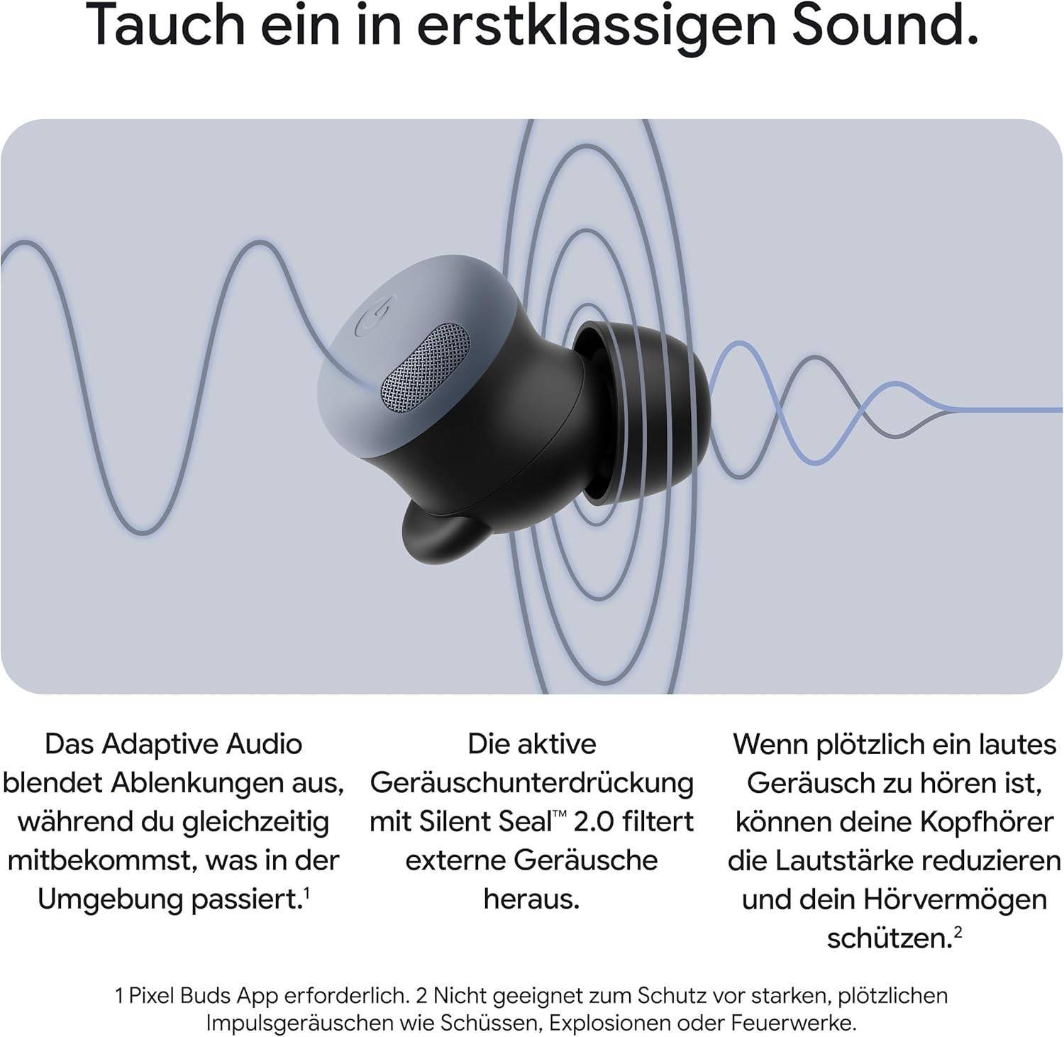 Google Pixel Buds Pro 2 - Wireless Earbuds with Active Noise Cancellation – Bluetooth Headphones - Porcelain – Bild 3