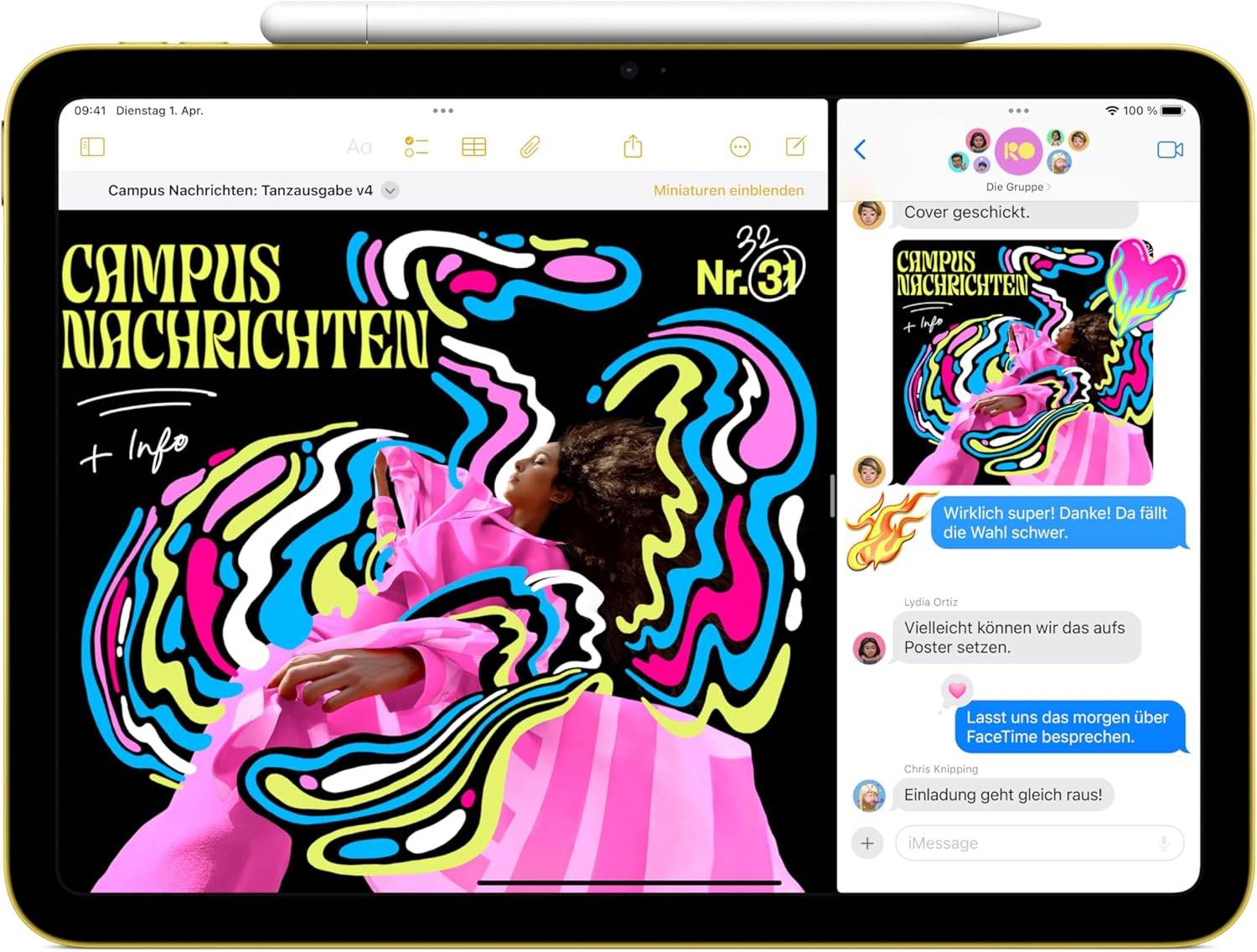Apple iPad mit A16 Chip: 11" Liquid Retina Display Digital, 128 GB, WLAN 6, 12 MP Front /12 MP Rückkamera – Bild 2
