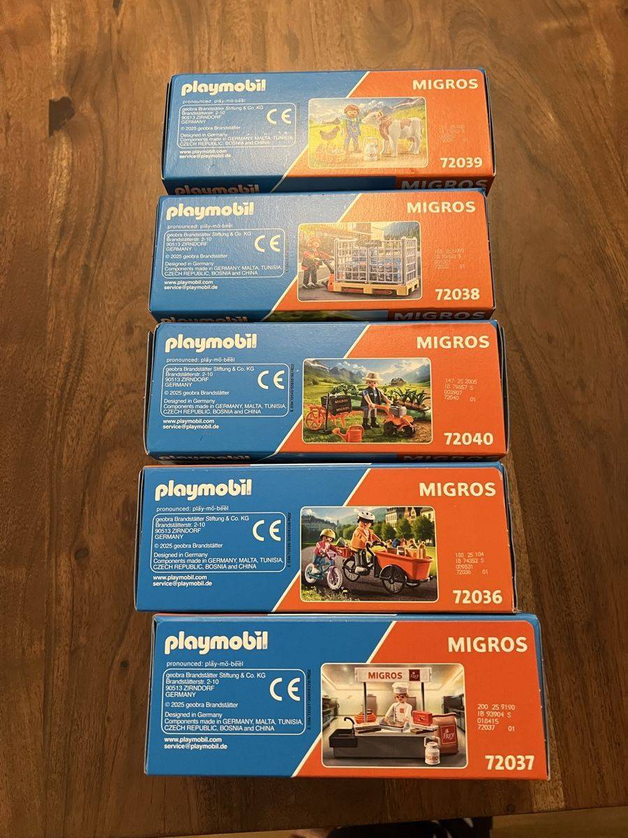 Playmobil Migros Mania, 5 Sets, Neu & Originalverpack – Bild 2