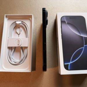 iPhone 16 Pro, Black Titanium, 256GB gebraucht sehr gut