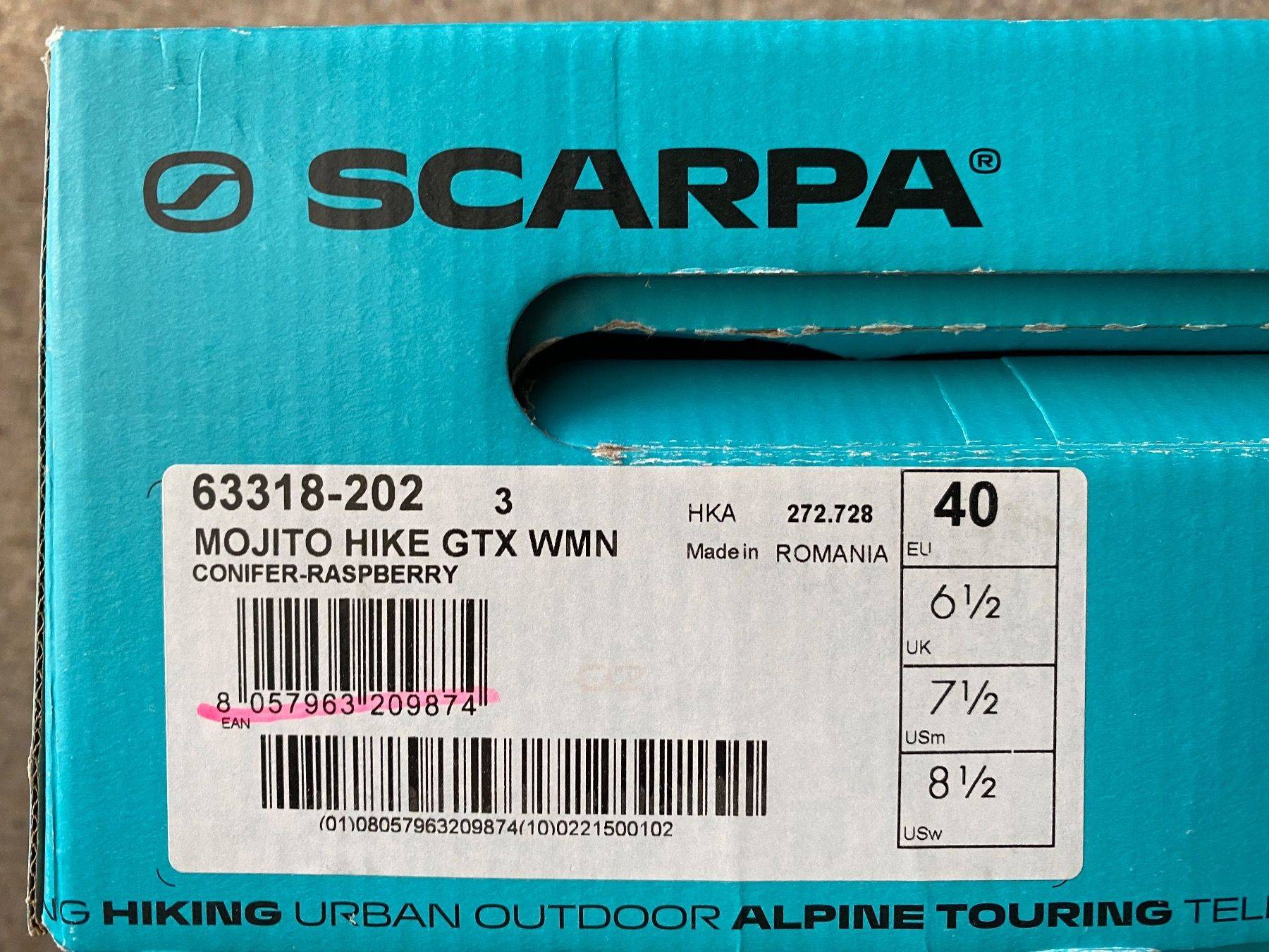 Neuer Scarpa Mojito Hike GTX Damen Wanderschuh, Gr. 40/UK6.5 – Bild 3