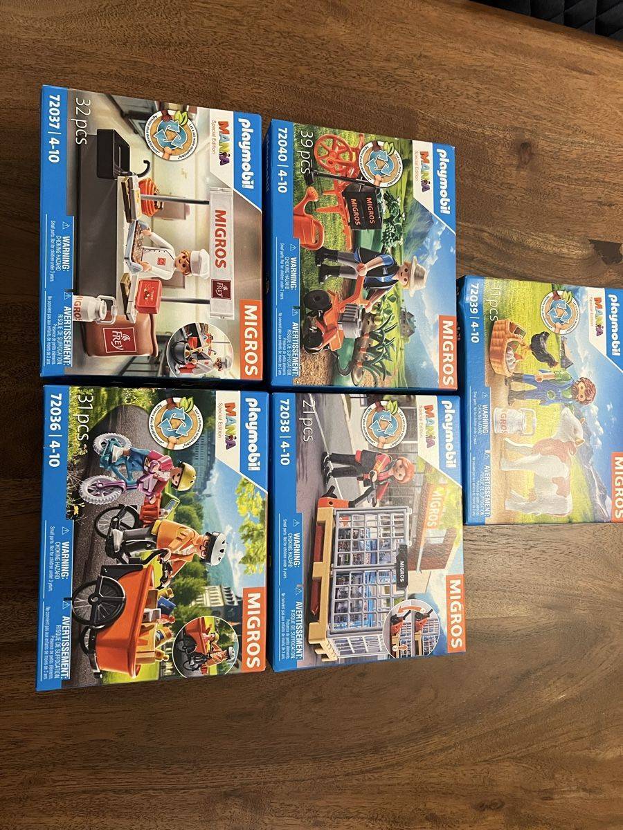 Playmobil Migros Mania, 5 Sets, Neu & Originalverpack