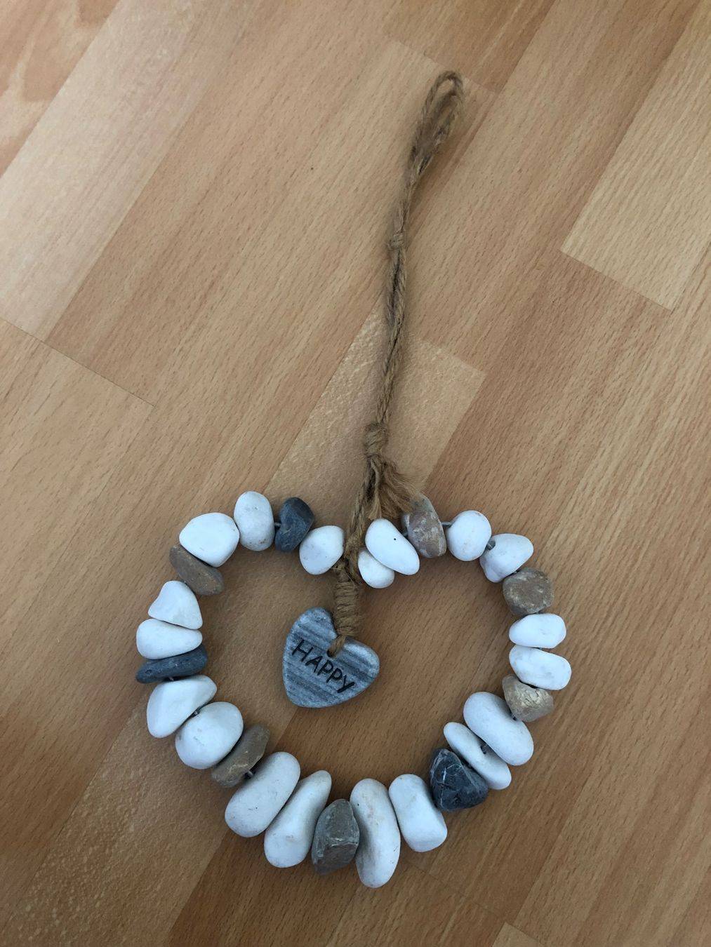 Deko Herz aus Steinen, Handarbeit – Bild 2