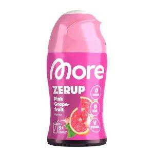 MORE Zerup, 65 ml, für bis zu 8 l Fertiggetränk, zuckerfreier Sirup mit echten Fruchtextrakten, vegan, zero Kalorien - made in Germany