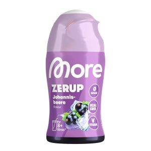 MORE Zerup, 65 ml, für bis zu 8 l Fertiggetränk, zuckerfreier Sirup mit echten Fruchtextrakten, vegan, zero Kalorien - made in Germany