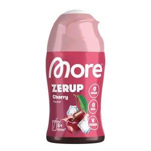 MORE Zerup, 65 ml, für bis zu 8 l Fertiggetränk, zuckerfreier Sirup mit echten Fruchtextrakten, vegan, zero Kalorien - made in Germany