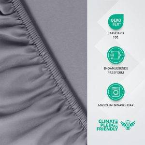 Utopia Bedding - Spannbettlaken versch. Größen & Farben - Oeko-Tex Zertifiziertes Gebürstete Polyester-Mikrofaser Spannbetttuch - 35 cm Tiefe Tasche