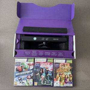 Xbox 360 Kinect Set – 3 Spiele + Sensor im Bundle