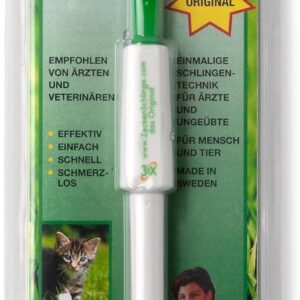 Zeckenschlinge, das Original aus Schweden, statt Zeckenkarte, Pinzette, Haken, Zeckenmittel - Zeckenentferner für Mensch, Haustiere wie Hund, Katze, Hasen und mehr
