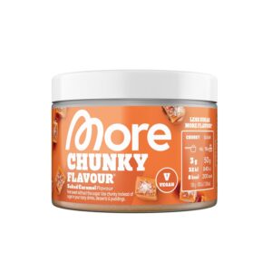MORE Chunky Flavour 170 g, vegan, Geschmackspulver zum Süßen, ohne viel Zucker und Kalorien, mit Inulin und Laktase